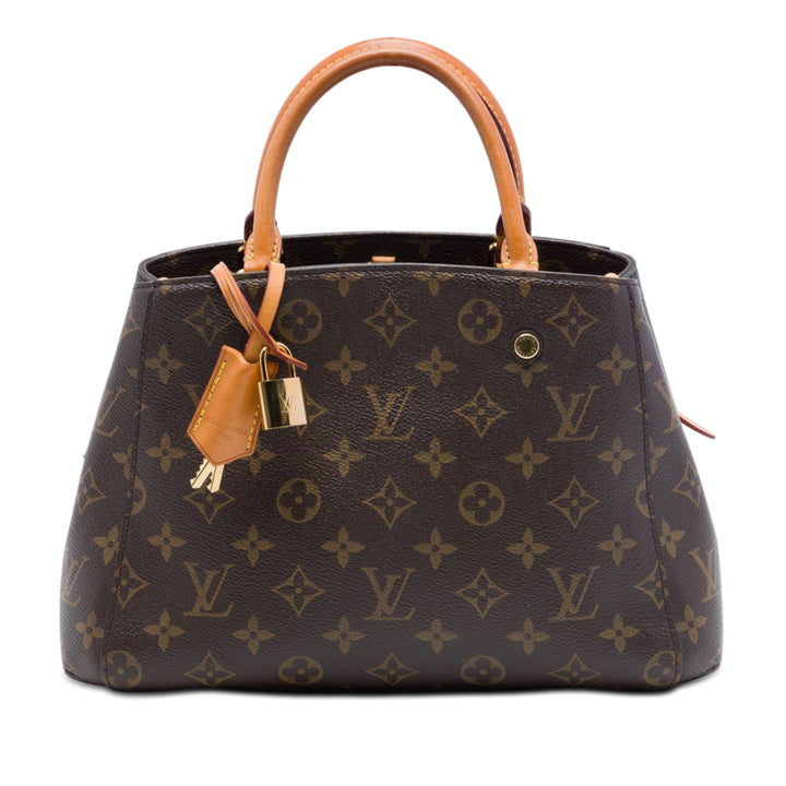 Louis Vuitton Sac à main Montaigne Monogram BB Marron – vue principale – GABY PARIS