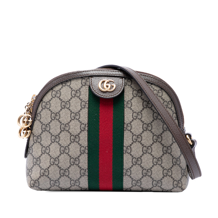 Gucci Small GG Supreme Web Ophidia Dome Sac porté croisé