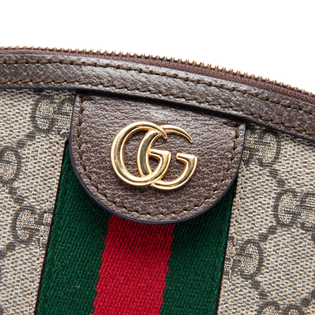Gucci Small GG Supreme Web Ophidia Dome Sac porté croisé