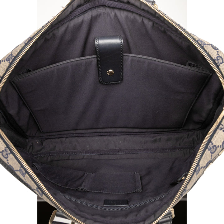 Gucci GG Toile Web Porte-documents Marron – GABY PARIS Authentique