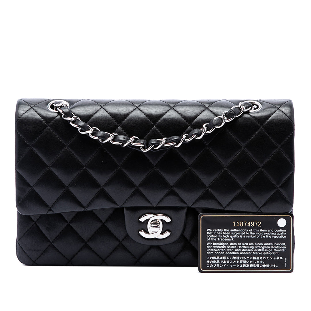 Chanel Classic Double rabat Moyen Cuir d'agneau Noir – vue 7 – GABY PARIS