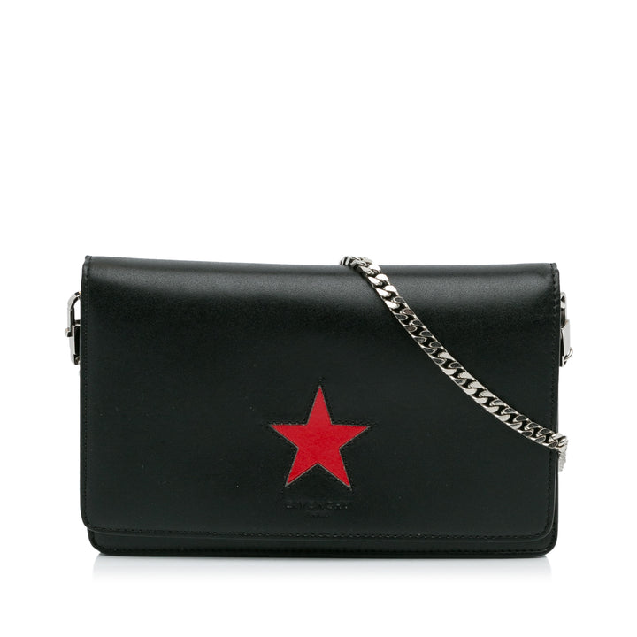 Givenchy Pandora Star Wallet on Chain Black - GABY PARIS