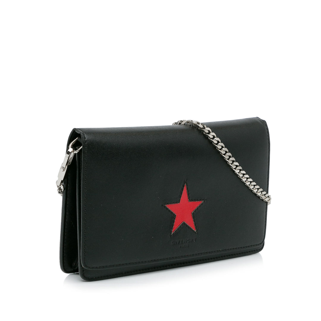 Givenchy Pandora Star Wallet on Chain Black - GABY PARIS