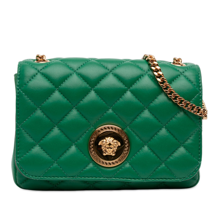 Versace Small Matelassé Nappa Medusa Chain Sac porté croisé
