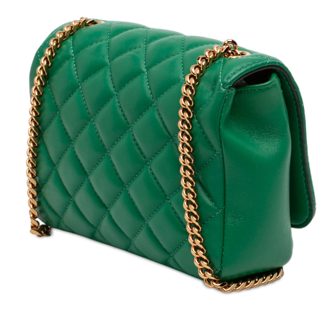 Versace Small Matelassé Nappa Medusa Chain Sac porté croisé