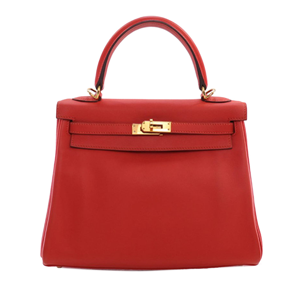 Hermès Swift Kelly II Retourne 25 Rouge – GABY PARIS Authentique