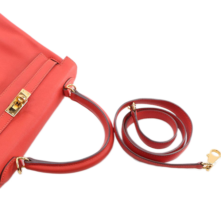 Hermès Swift Kelly II Retourne 25 Rouge – GABY PARIS Authentique