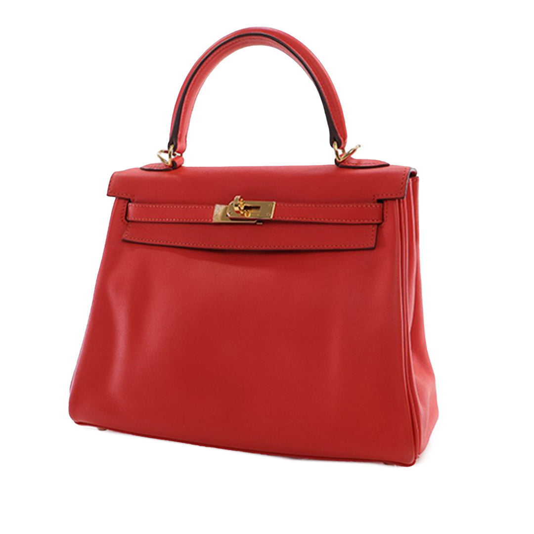 Hermès Swift Kelly II Retourne 25 Rouge – GABY PARIS Authentique