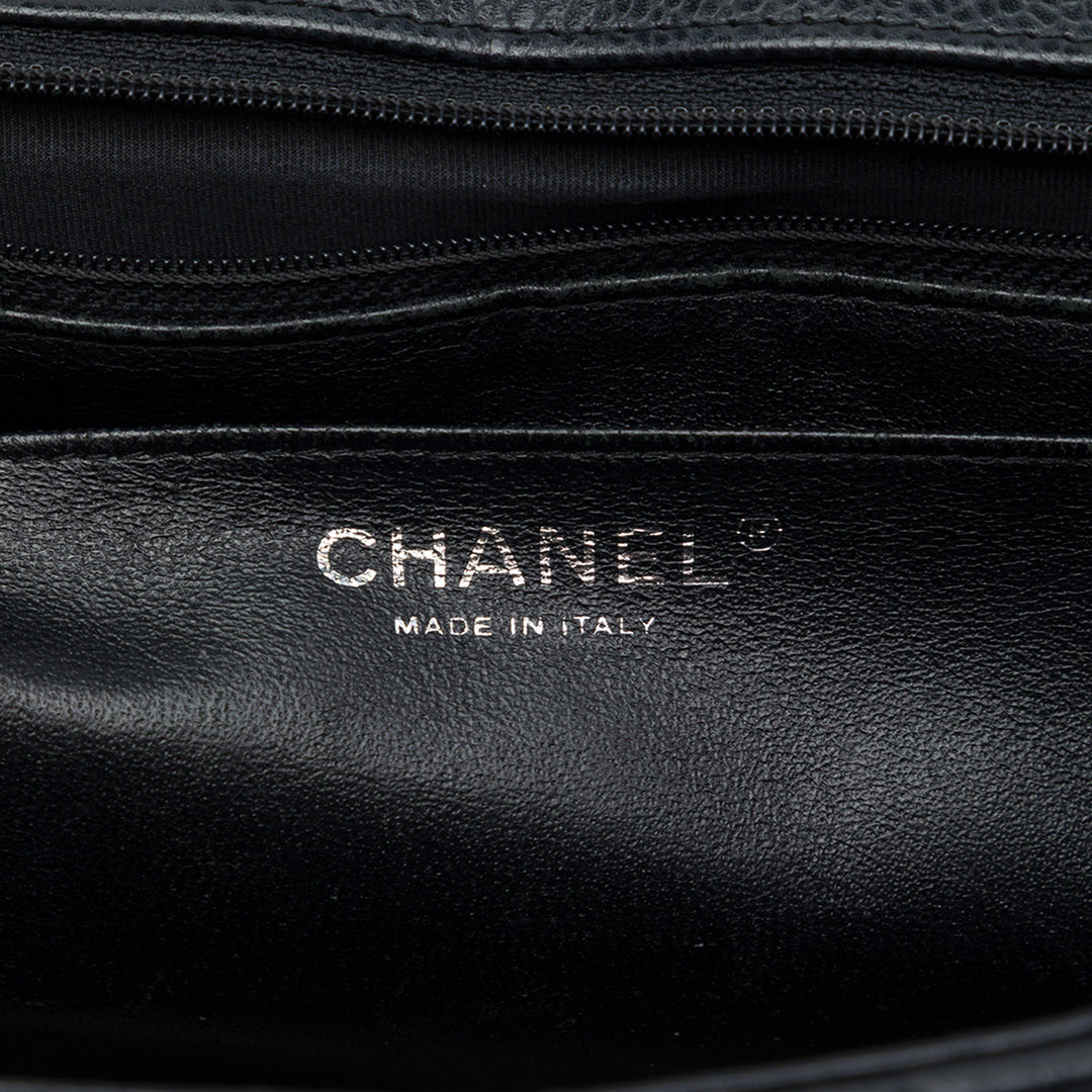 Chanel Classic Rabat simple Jumbo Cuir caviar Noir – vue 5 – GABY PARIS