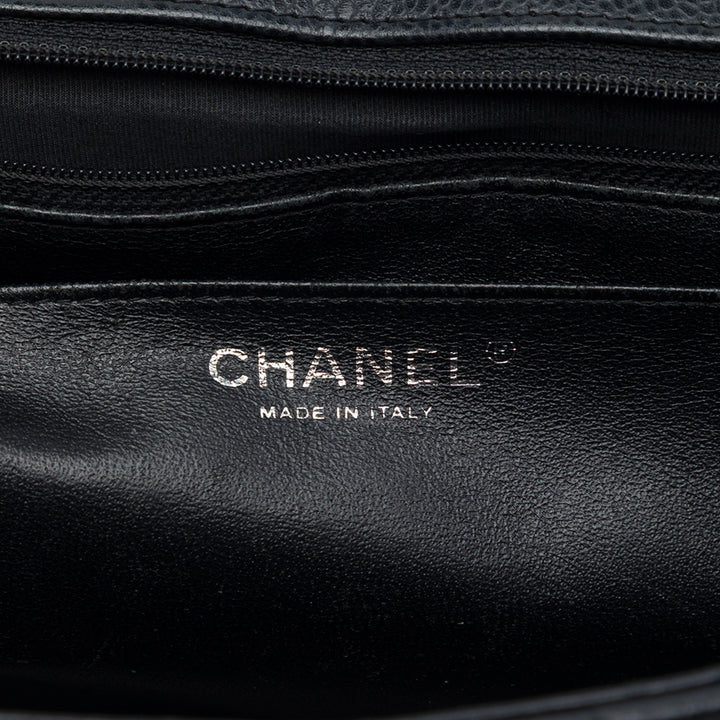 Chanel Classic Rabat simple Jumbo Cuir caviar Noir – vue 5 – GABY PARIS