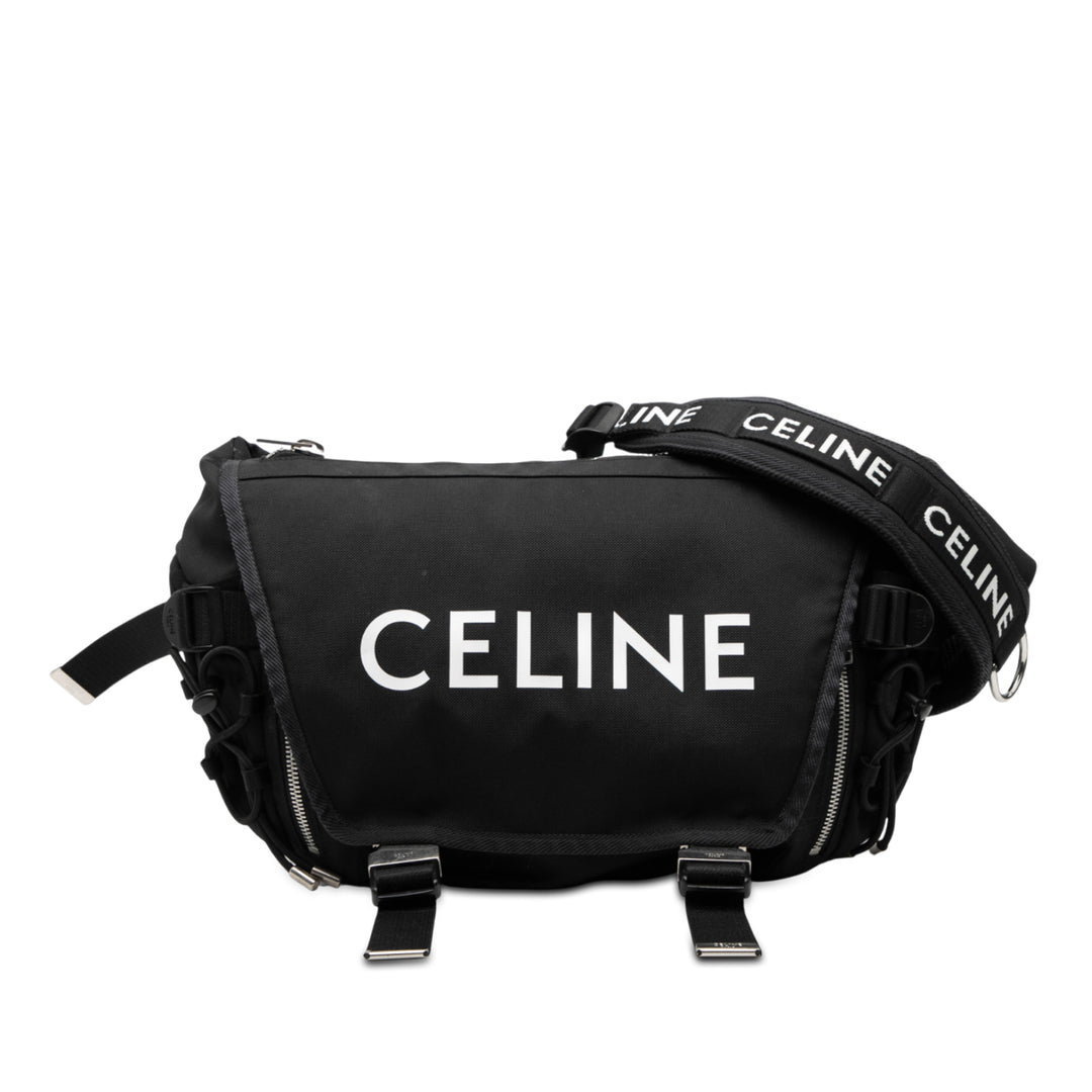 Celine Medium Nylon Logo Trekking Messenger Sac