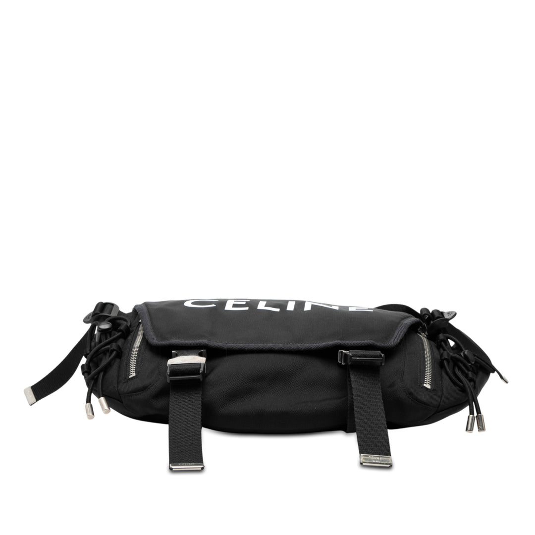 Celine Medium Nylon Logo Trekking Messenger Sac