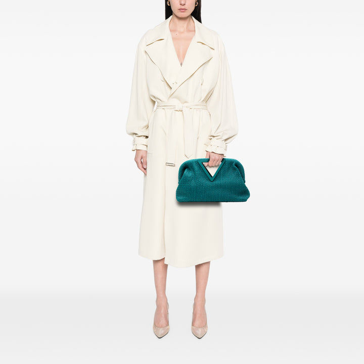 Bottega Veneta Medium Cuir d’agneau Knit The Point Triangle Sac