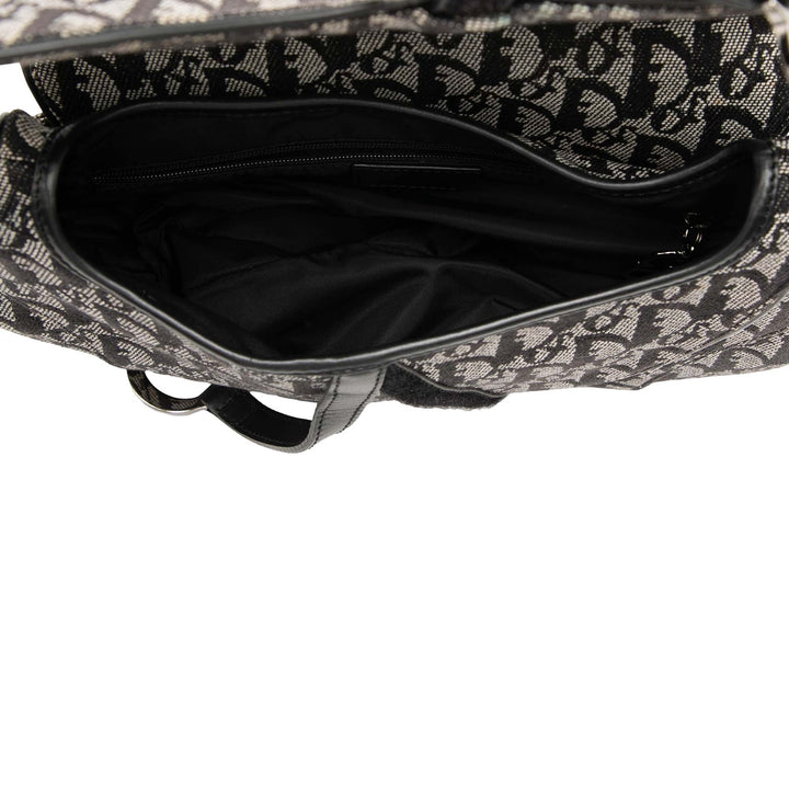 Dior Diorissimo Toile Double Saddle Sac