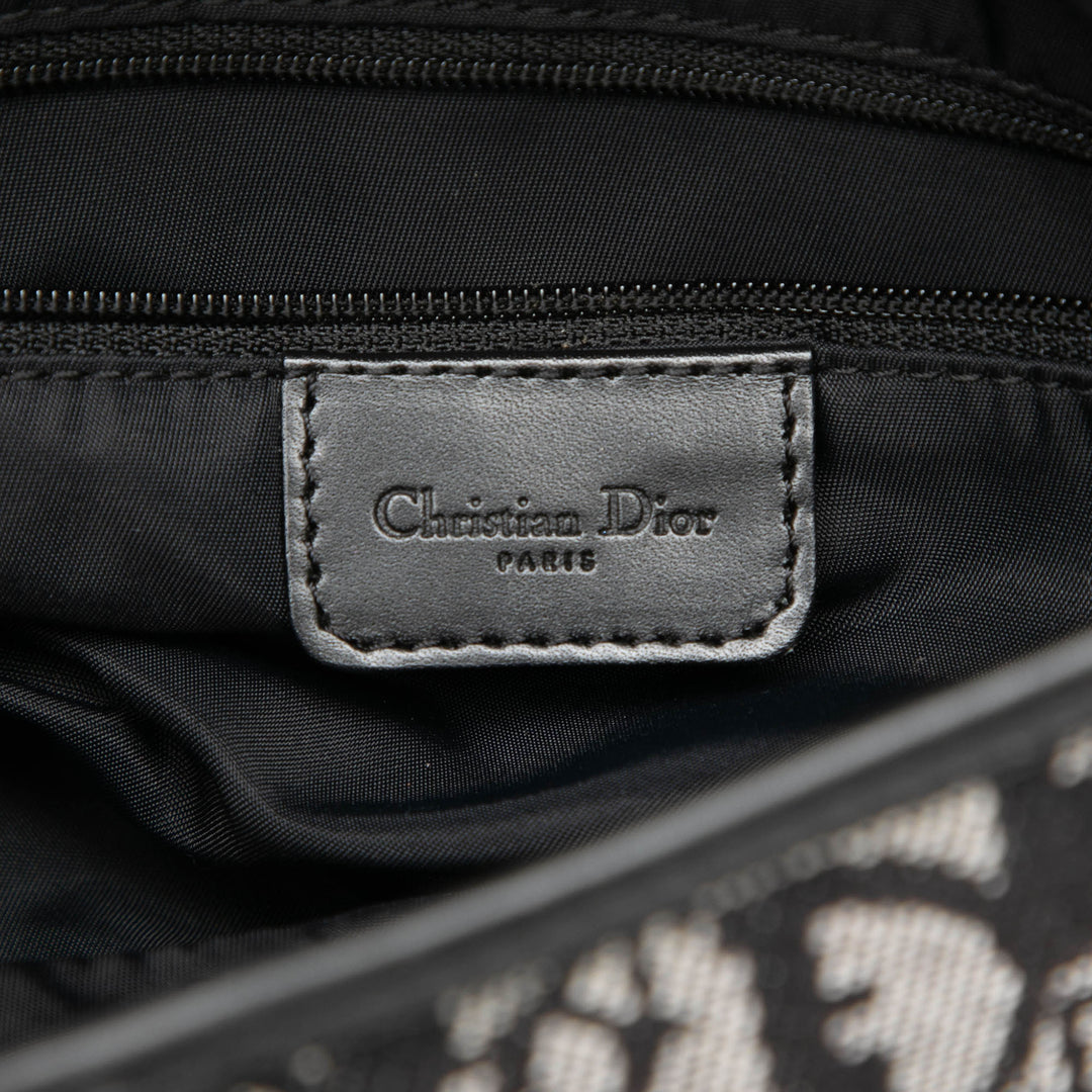 Dior Diorissimo Toile Double Saddle Sac