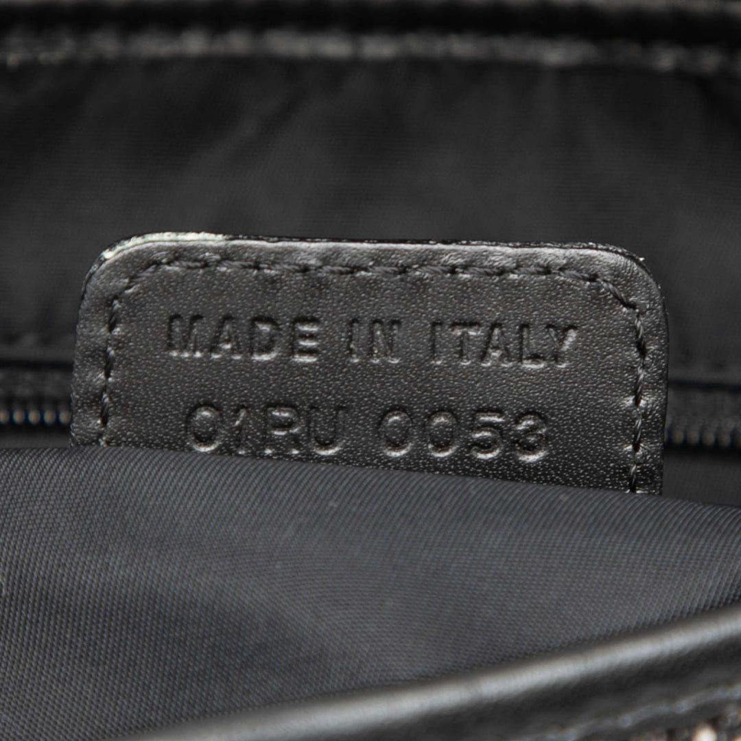 Dior Diorissimo Toile Double Saddle Sac