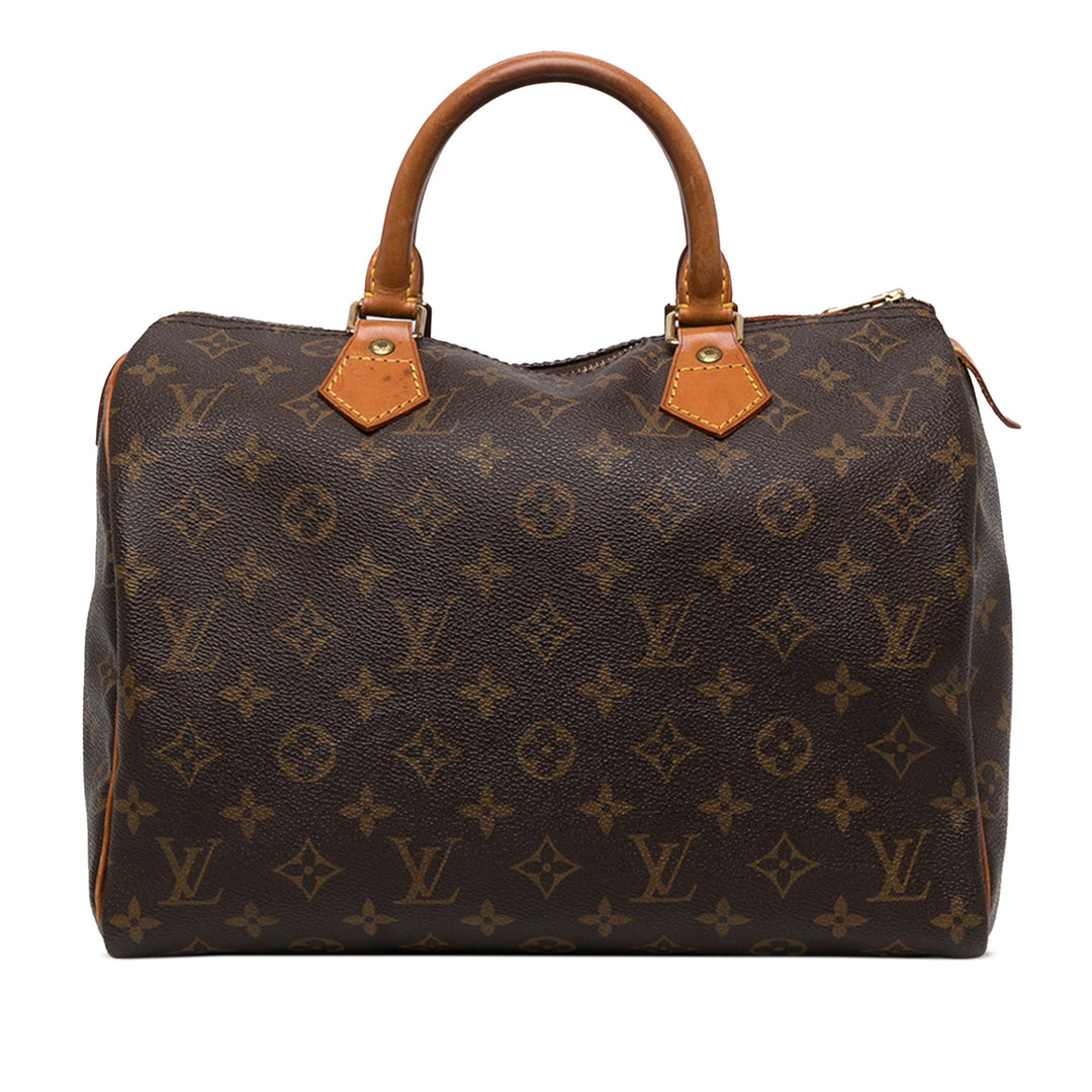 Louis Vuitton Sac à main Speedy 30 Monogram Marron – vue principale – GABY PARIS