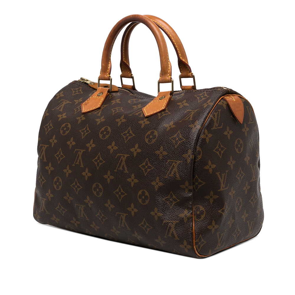 Louis Vuitton Sac à main Speedy 30 Monogram Marron – vue 2 – GABY PARIS