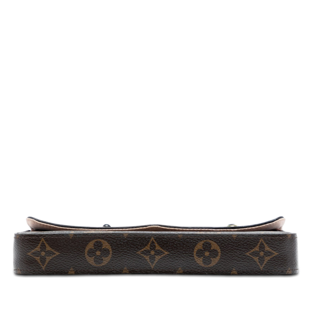 Louis Vuitton Pochette Felicie Valentine Dog Toile Monogram