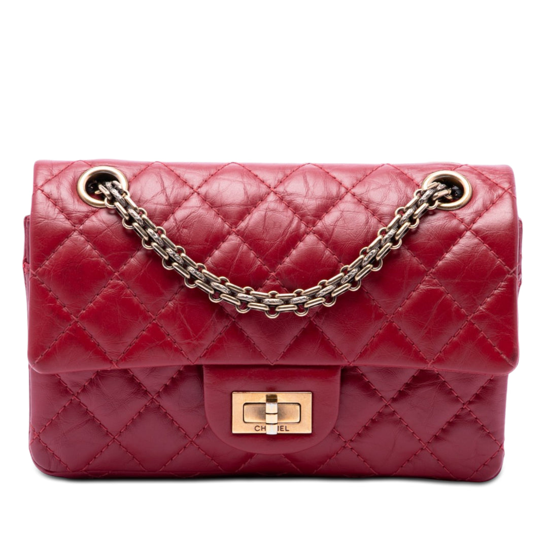 Chanel Matelassé vieilli Cuir de veau Reissue 2.55 Simple rabat 224