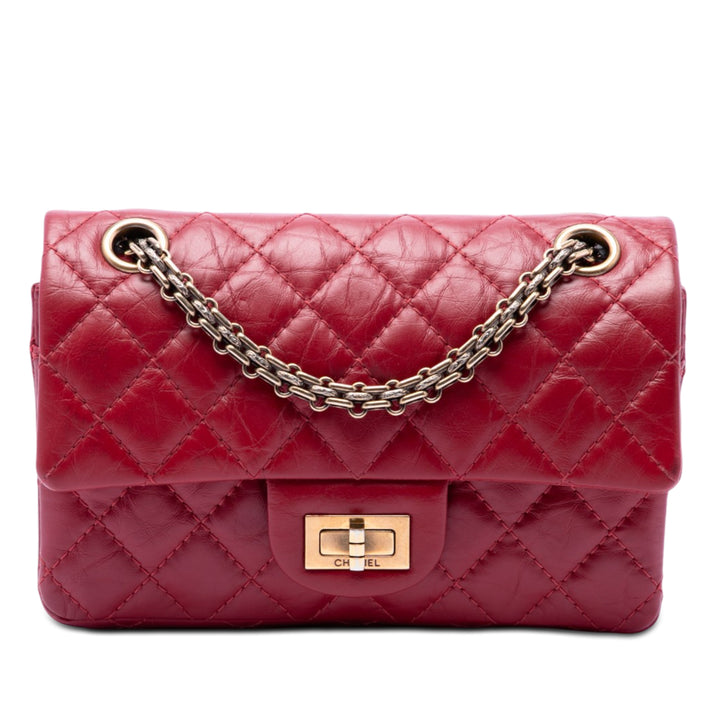 Chanel Matelassé vieilli Cuir de veau Reissue 2.55 Simple rabat 224