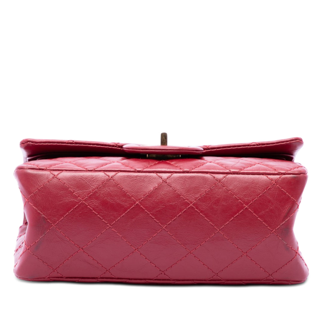 Chanel Matelassé vieilli Cuir de veau Reissue 2.55 Simple rabat 224