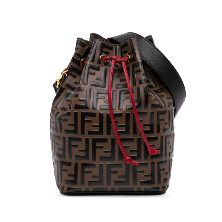 Fendi FF 1974 embossé Cuir Mon Tresor Bucket Sac