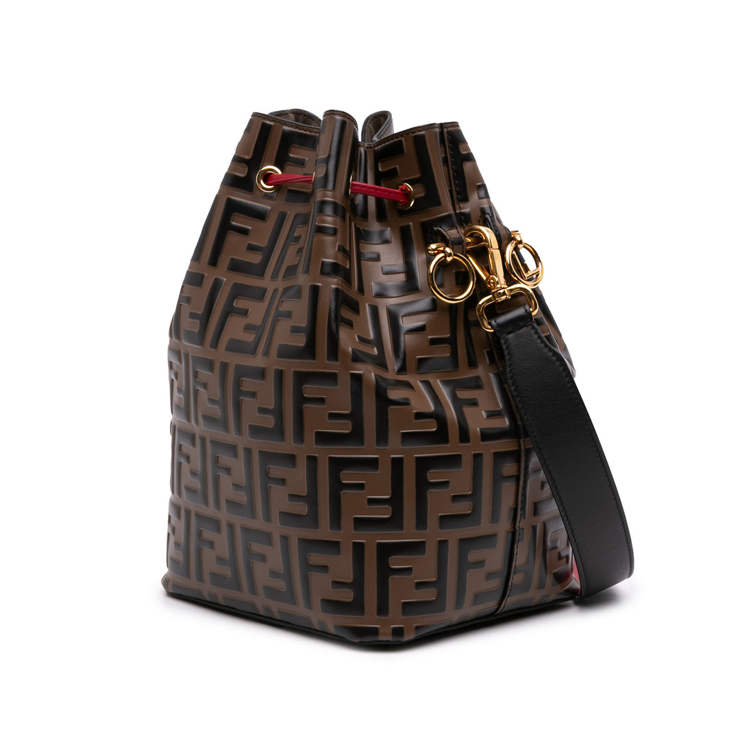 Fendi FF 1974 embossé Cuir Mon Tresor Bucket Sac