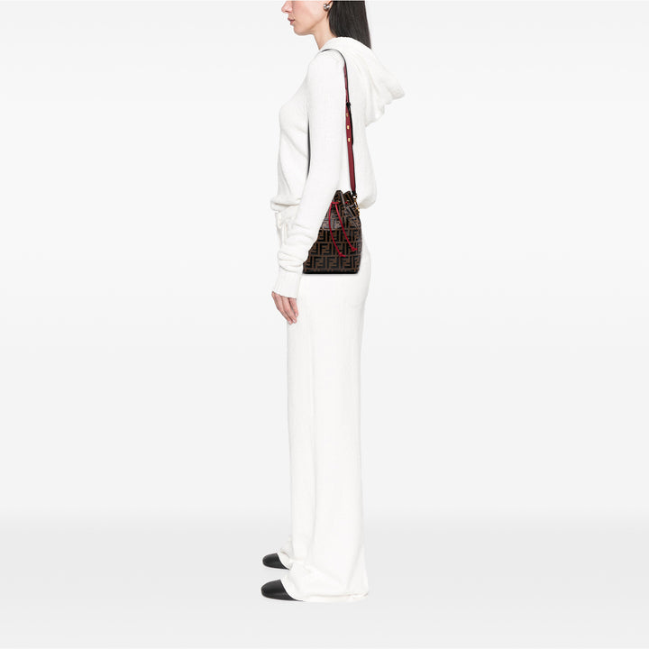 Fendi FF 1974 embossé Cuir Mon Tresor Bucket Sac