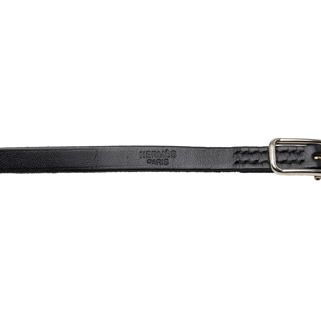 Palladium plaqué Triple Wrap Hapi I Bracelet Swift Noir