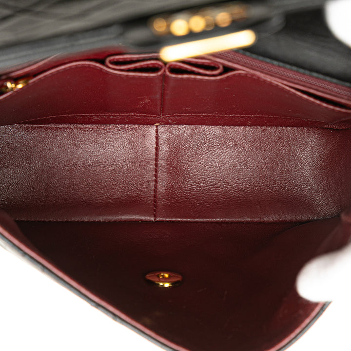 Chanel Square Quilted Cuir d’agneau Single Flap Noir – GABY PARIS Authentique