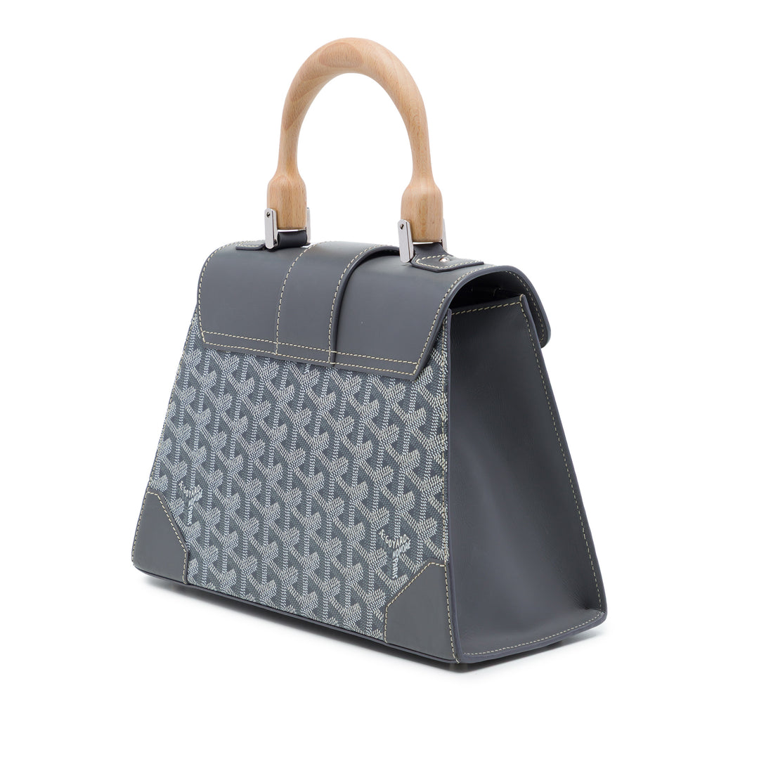 Goyard Sac à main Saigon Structured Goyardine PM Gris – vue 2 – GABY PARIS