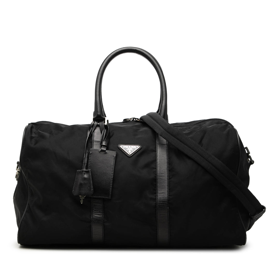Prada Saffiano à finitions Tessuto Sac de voyage