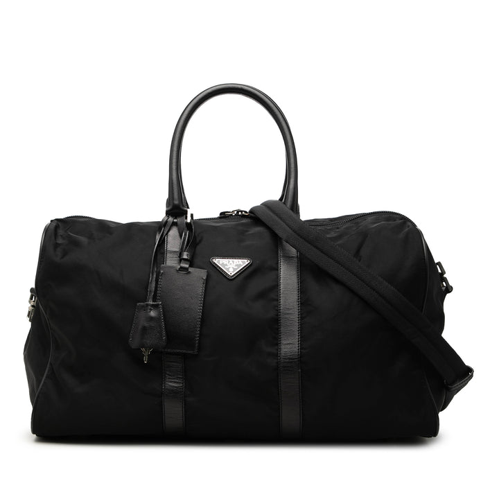Prada Saffiano à finitions Tessuto Sac de voyage