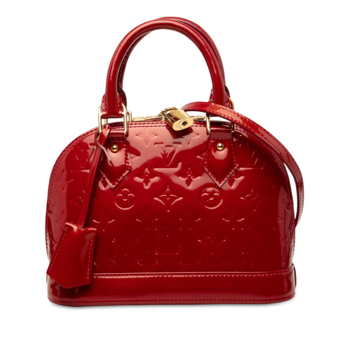 Alma BB Cuir verni Monogram Rouge