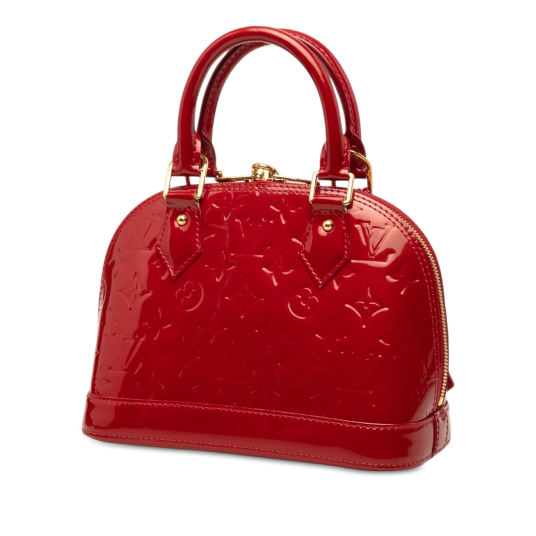Alma BB Cuir verni Monogram Rouge