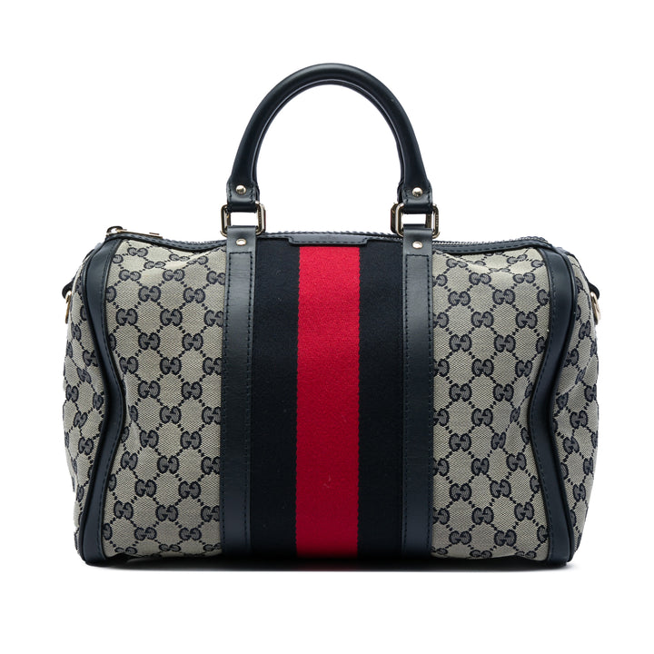 Gucci GG Web Joy Boston Sac Moyen Toile
