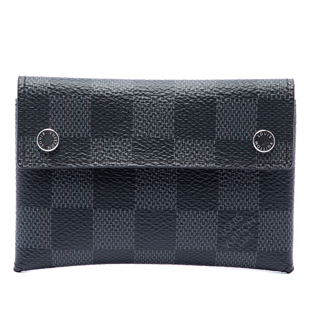 Compact Modulable Portefeuille Damier Graphite Noir