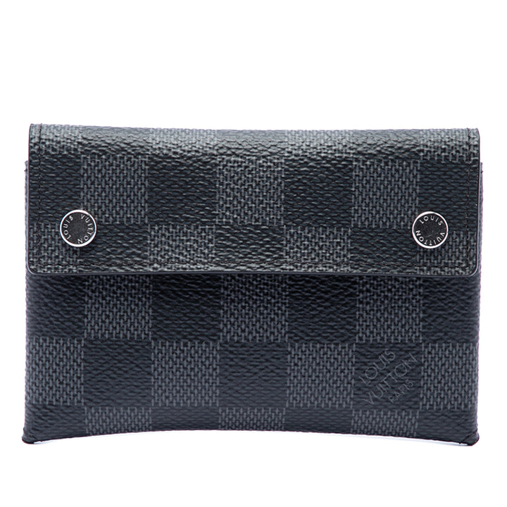 Compact Modulable Portefeuille Damier Graphite Noir