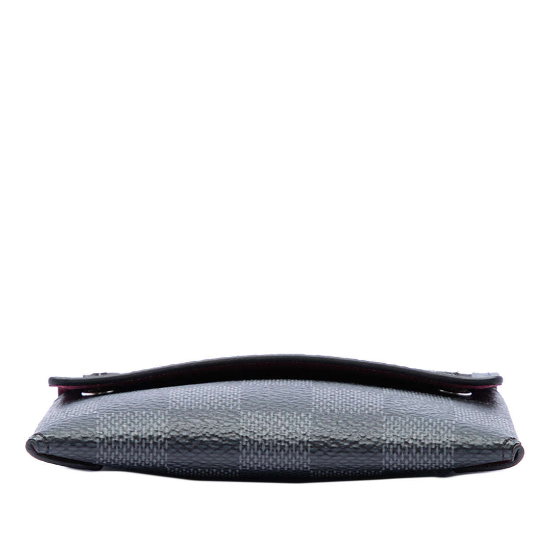 Compact Modulable Portefeuille Damier Graphite Noir