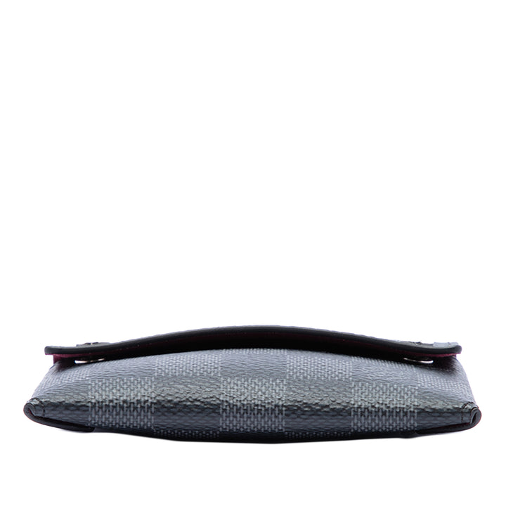 Compact Modulable Portefeuille Damier Graphite Noir