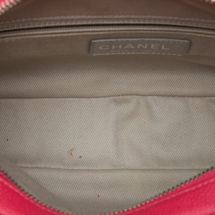 Chanel Matelassé Easy à rabat Moyen Cuir caviar Rose – vue 4 – GABY PARIS