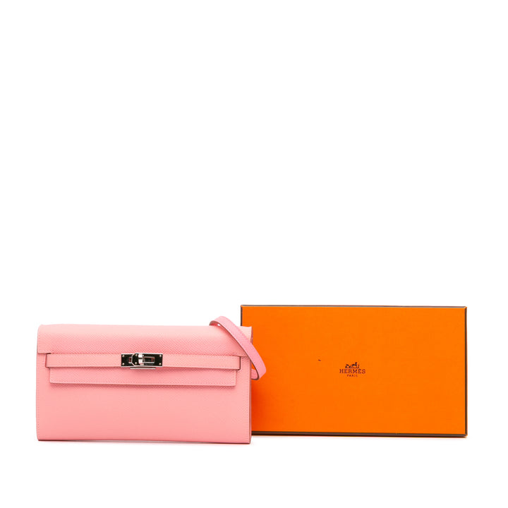 Epsom Kelly To Go Wallet Pink - Gaby Paris