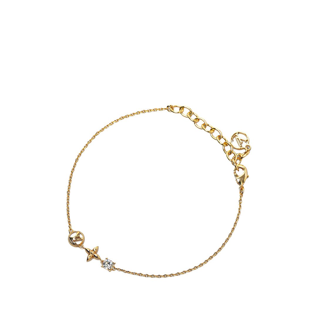 Louis Vuitton Gold Plated Petit Louis Bracelet Gold - GABY PARIS