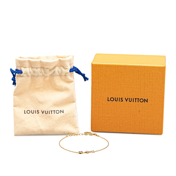 Louis Vuitton Gold Plated Petit Louis Bracelet Gold - GABY PARIS