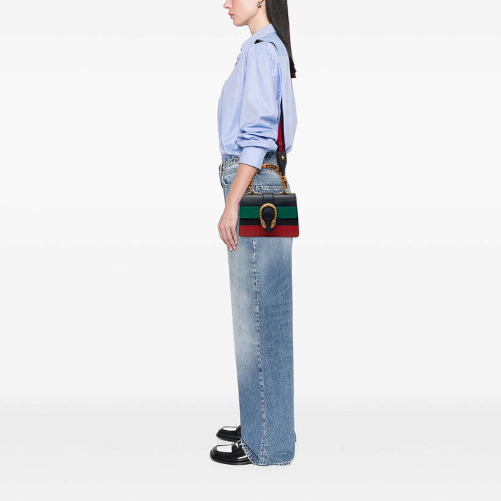 Gucci Mini Cuir de veau Web Bamboo Dionysus Sac