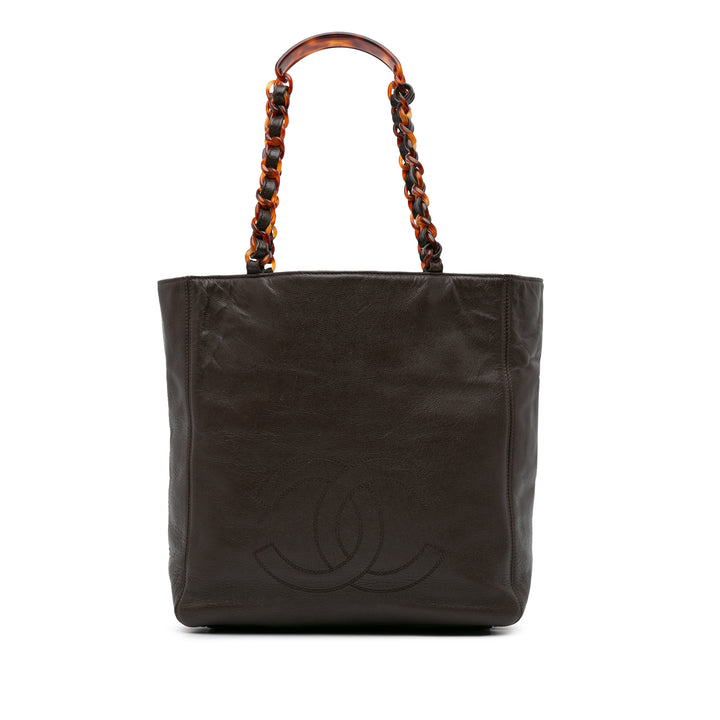 Chanel Caviar CC Tote Bag Brown - GABY PARIS