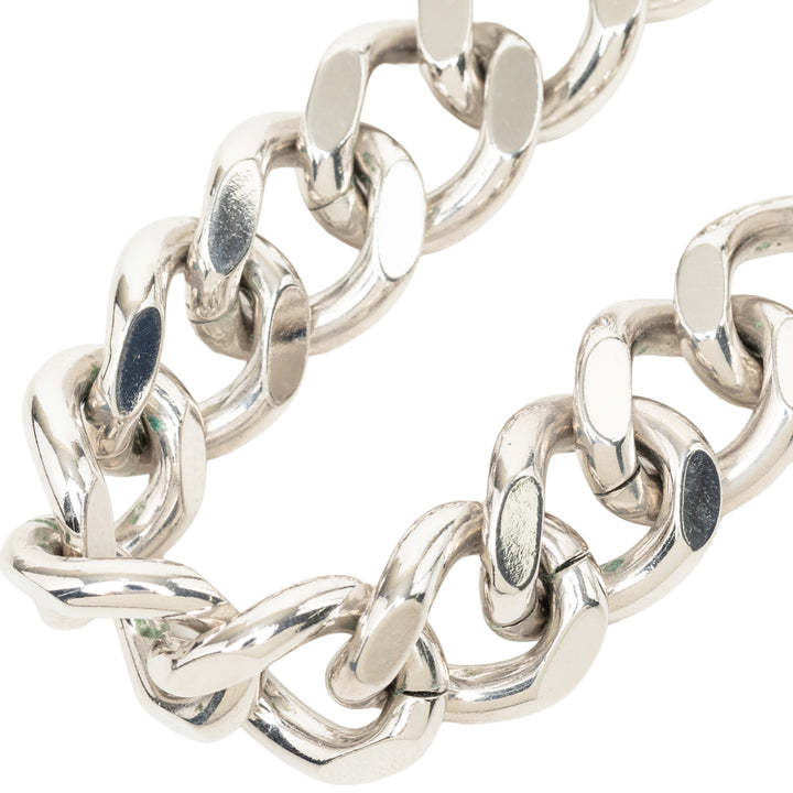 Dior Collier Brass CD Icon Chaîne Link Argenté – vue 2 – GABY PARIS