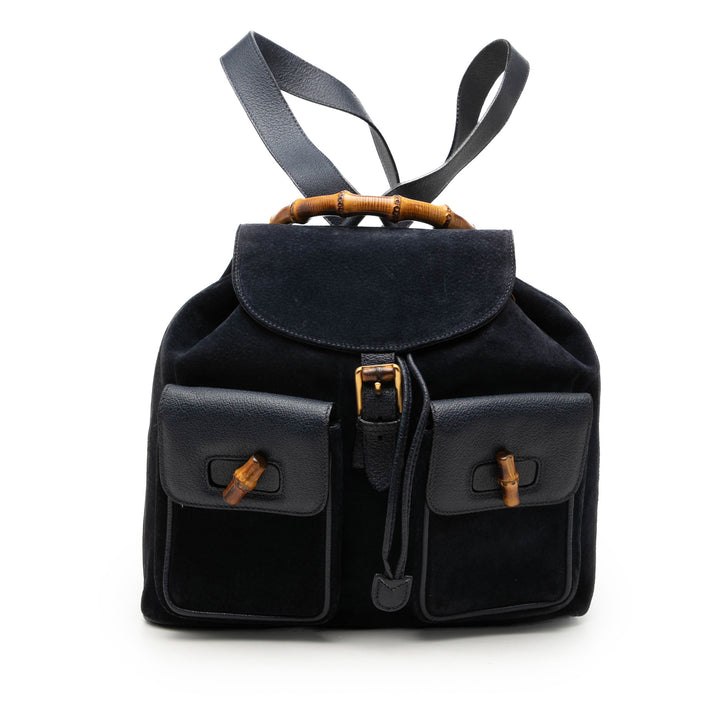 Gucci Bamboo Sac à dos à cordon Daim