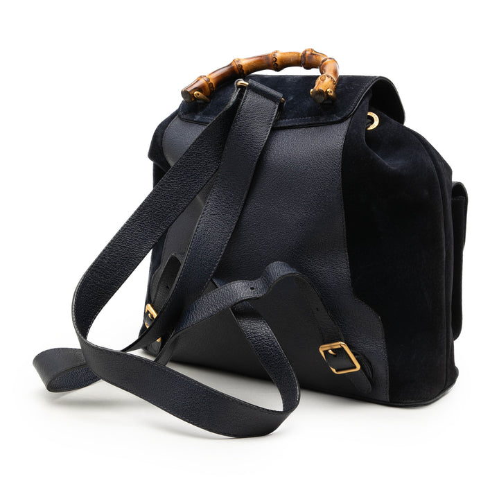 Gucci Bamboo Sac à dos à cordon Daim